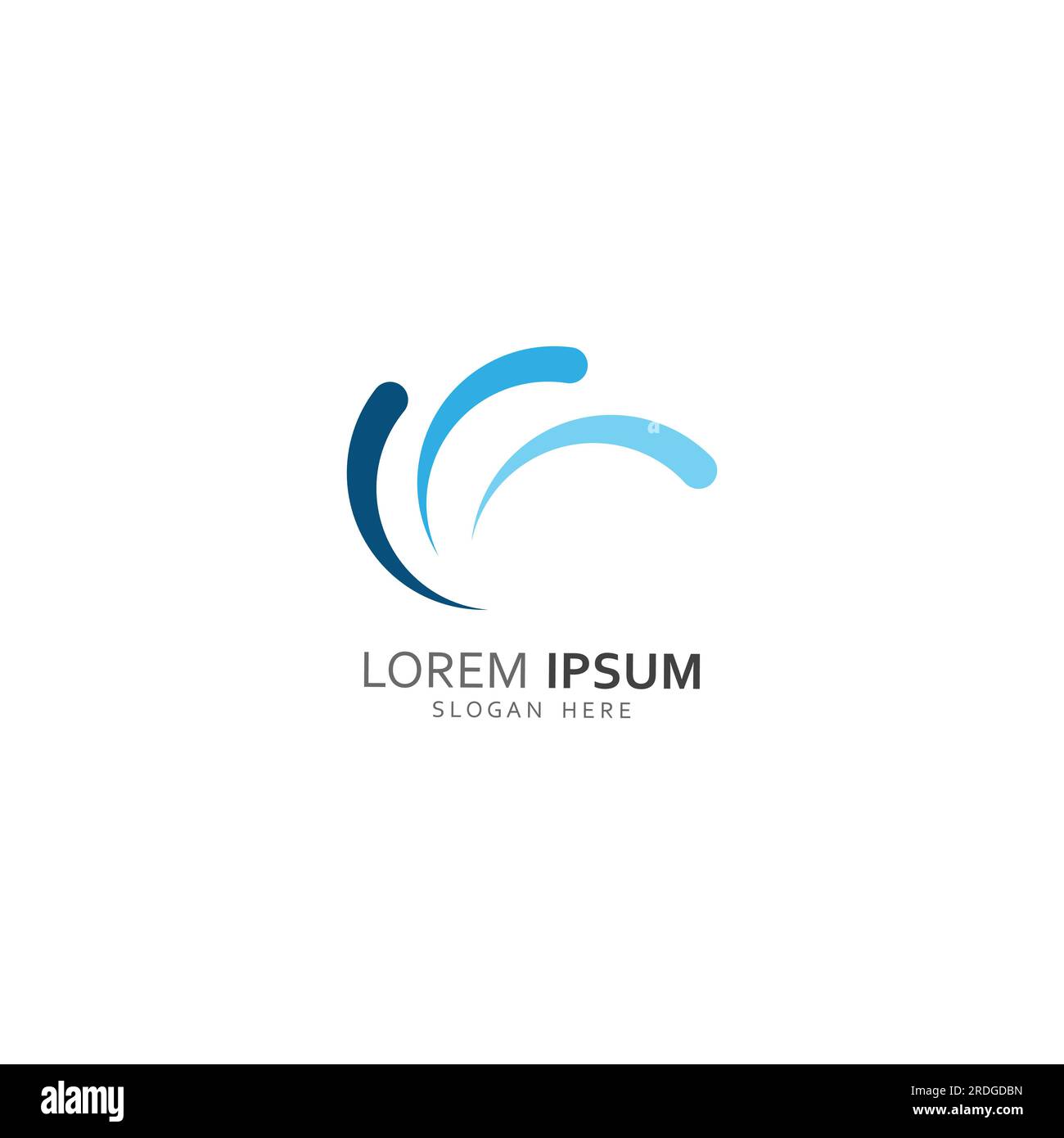 Logo de vague d'eau et logo de vague de mer ou vagues d'eau de plage, avec le concept de conception de vecteur. Illustration de Vecteur