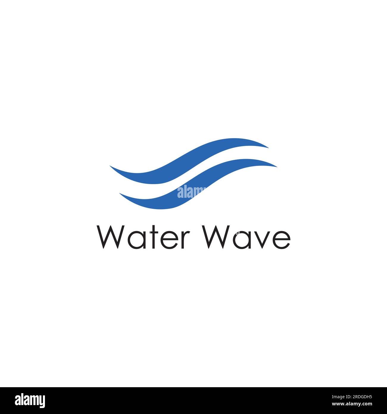 Logo de vague d'eau et logo de vague de mer ou vagues d'eau de plage, avec le concept de conception de vecteur. Illustration de Vecteur