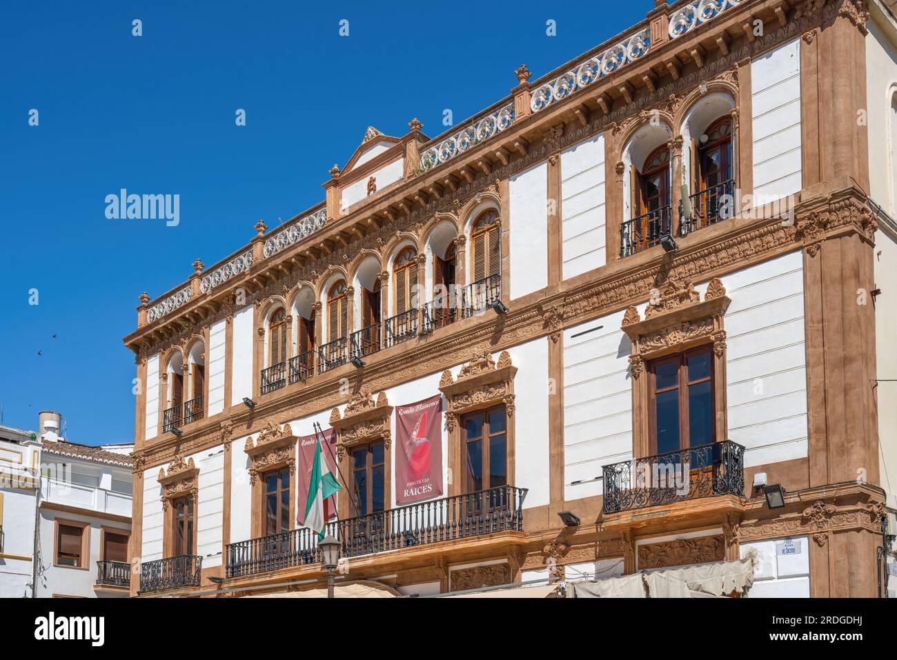 Théâtre Ronda Flamenca - Flamenco Tablao - Ronda, Andalousie, Espagne Banque D'Images