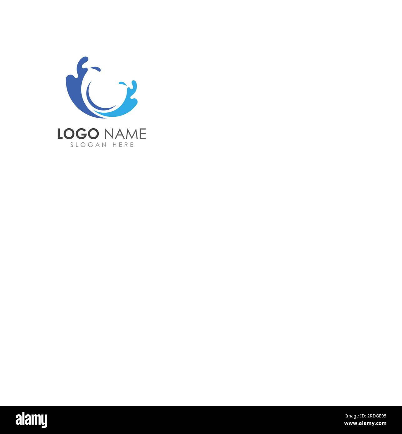 Logo de vague d'eau et logo de vague de mer ou vagues d'eau de plage, avec le concept de conception de vecteur. Illustration de Vecteur