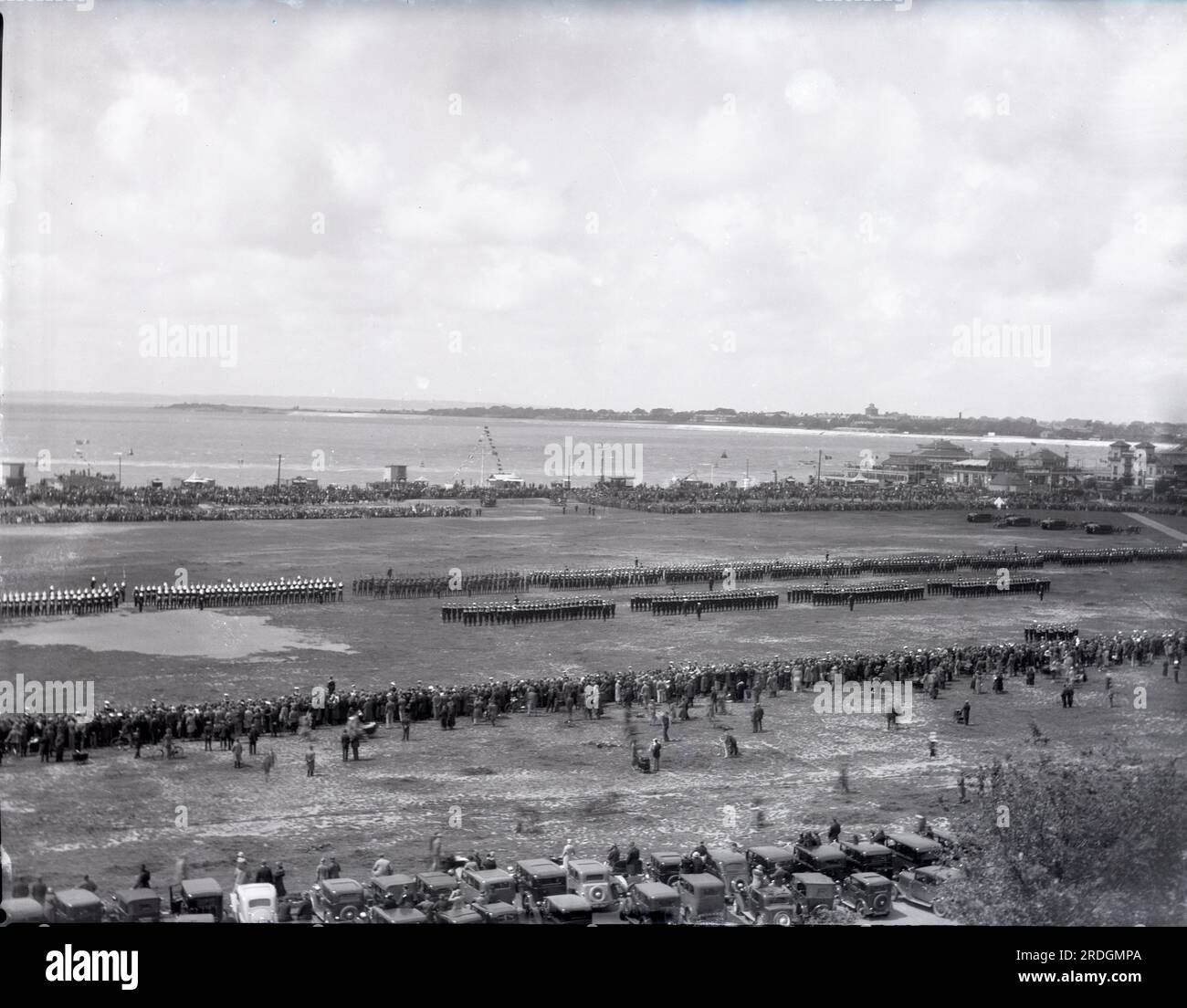 King George's Birthday Review, 3 juin 1935 sur Southsea Common. Banque D'Images