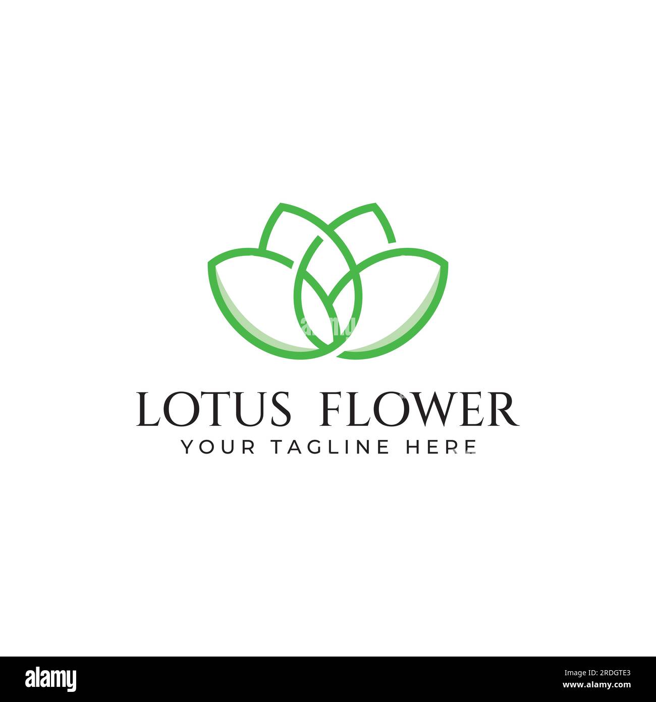 Belles et naturellement belles fleurs de spa lotus, avec l'édition luxueuse et élégante d'illustration de fleurs de lotus, adaptée à la beauté et cosmétique sa Illustration de Vecteur