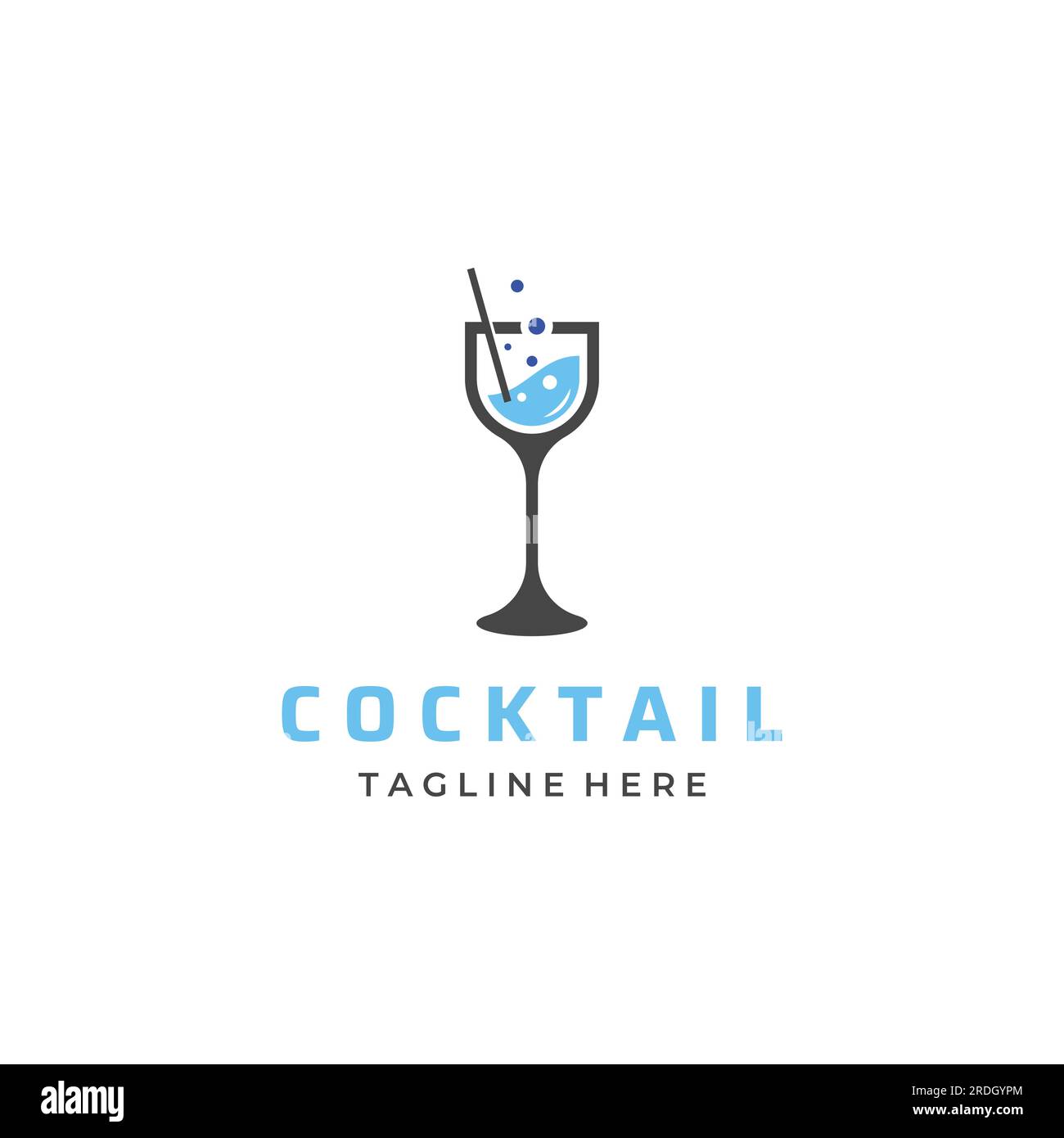 Logos de cocktails alcoolisés, discothèque Drinks.Logos pour boîtes de nuit, bars et plus encore. Illustration de Vecteur