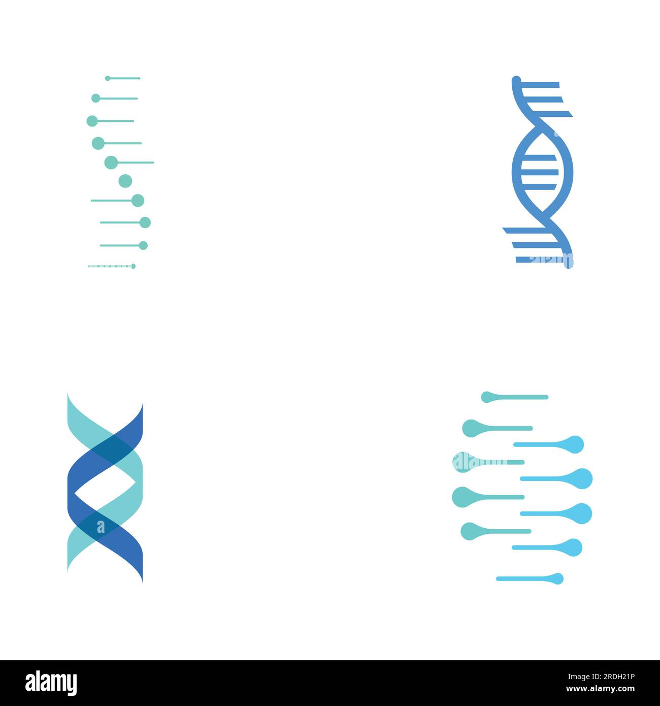 Logo de l'élément ADN. Bio tech, ADN, ADN bio, ADN spiral. Logo peut être pour la science, la pharmacie et médical. Illustration de Vecteur