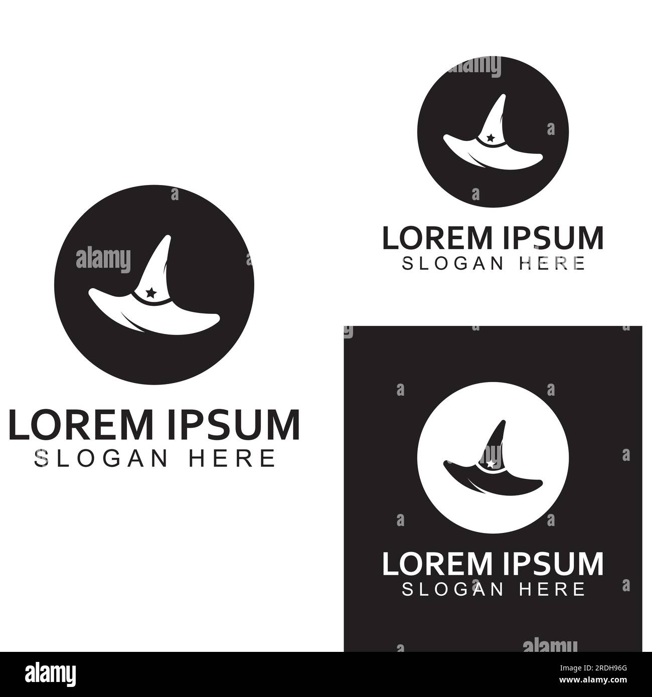 Logo de chapeau d'assistant .en utilisant le concept de conception vectorielle. Illustration de Vecteur