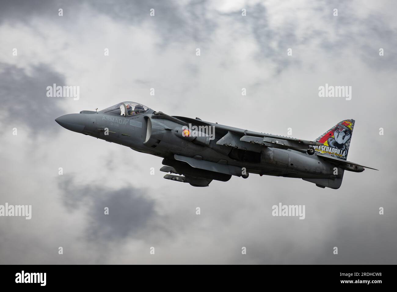 Marine espagnole Harrier au Royal International Air Tattoo 2023. Banque D'Images