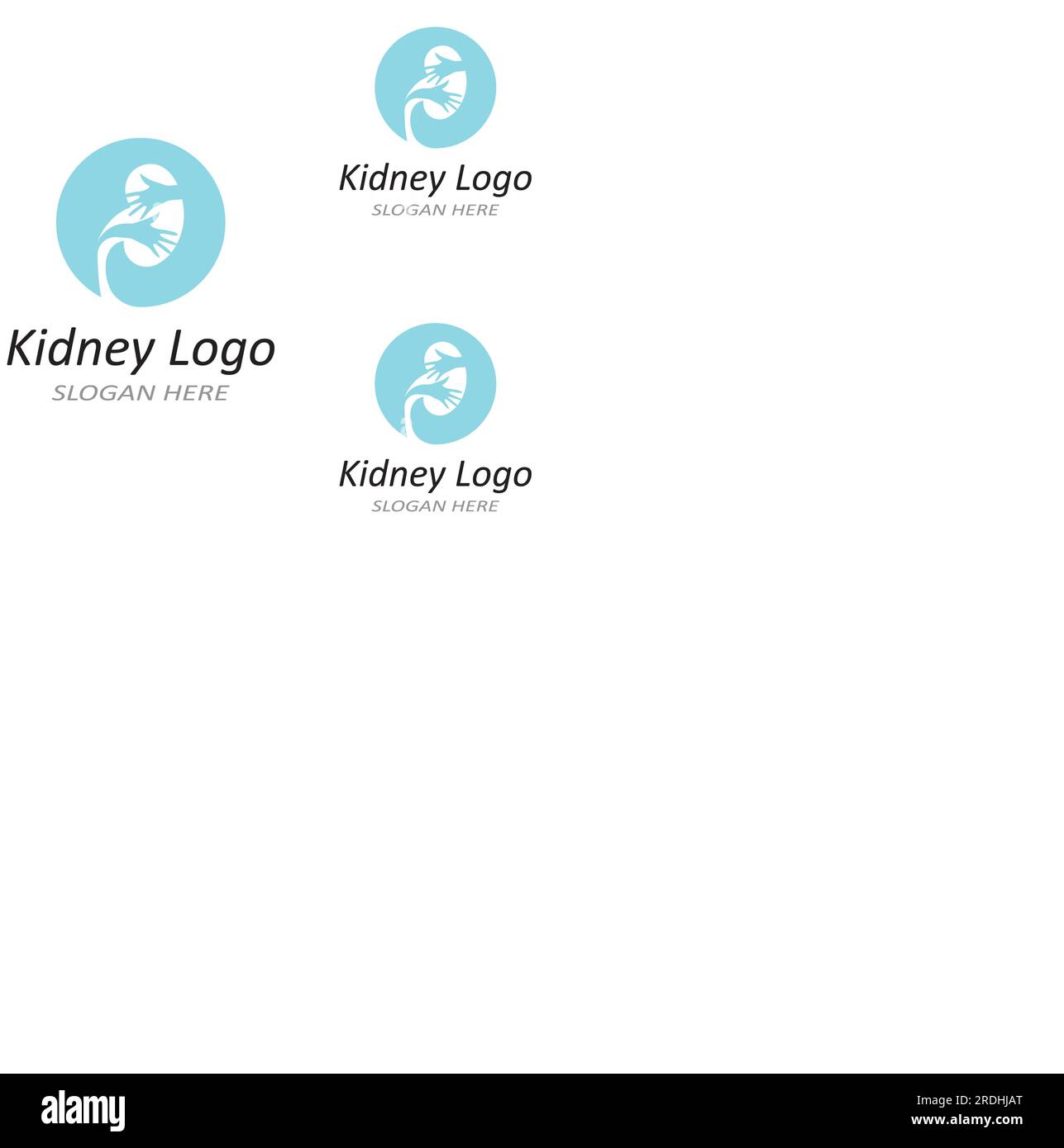 logo de santé rénale et de soins rénaux à l'aide d'une icône de concept vectoriel Illustration de Vecteur