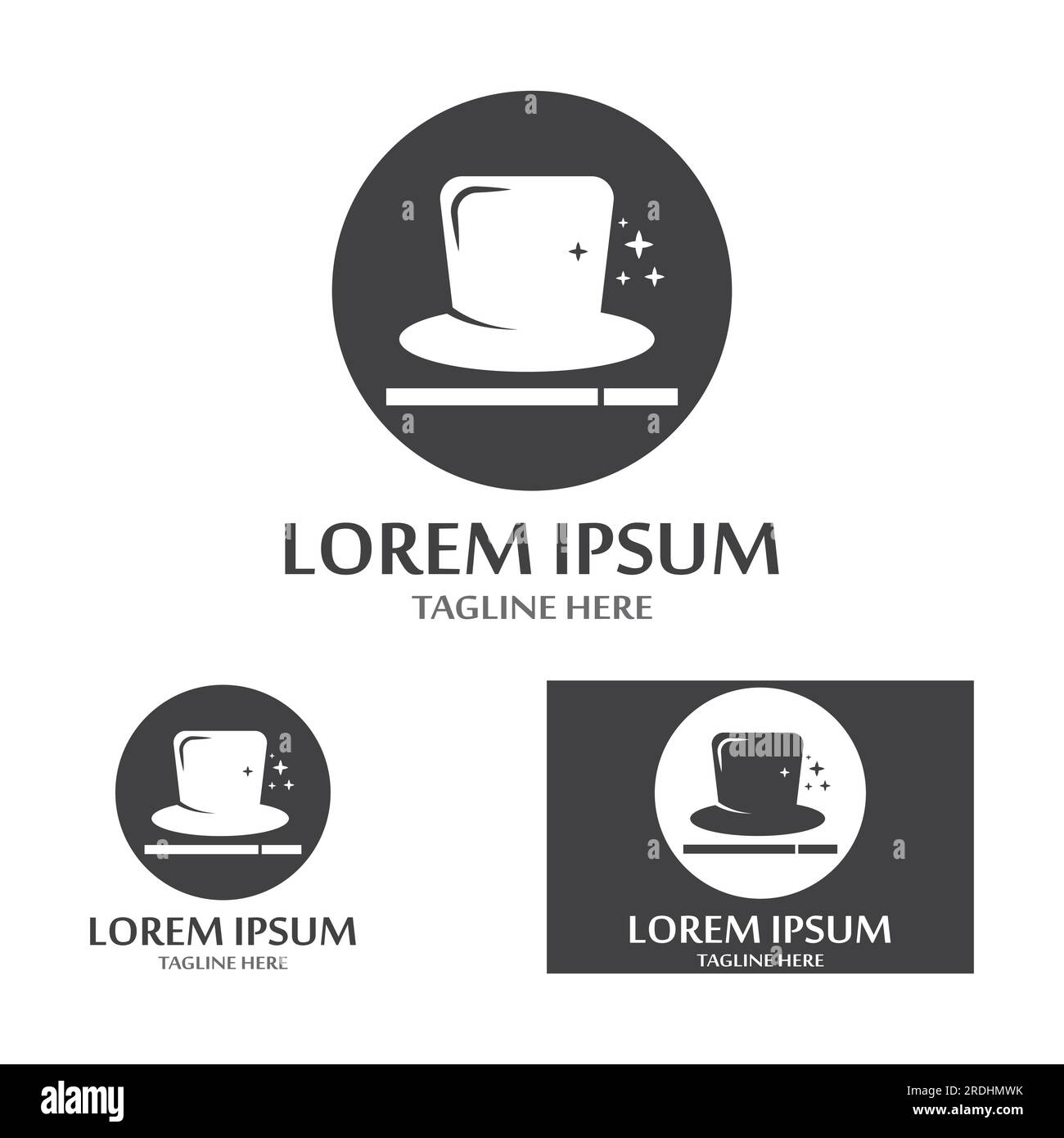 illustration vectorielle de logo d'icône de baguette magique Illustration de Vecteur