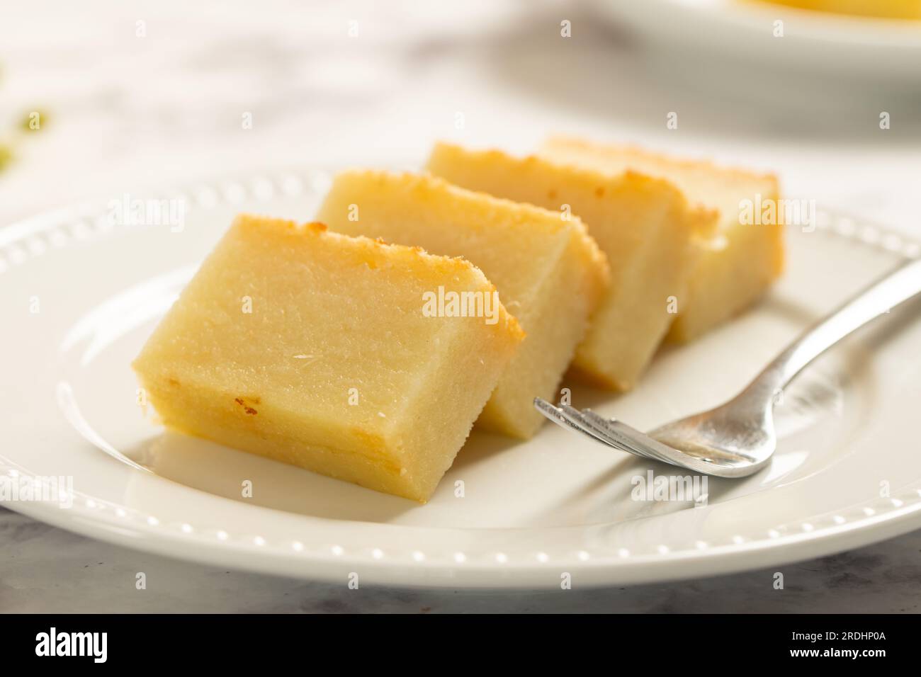 Gâteau traditionnel chinois au manioc sucré Banque D'Images