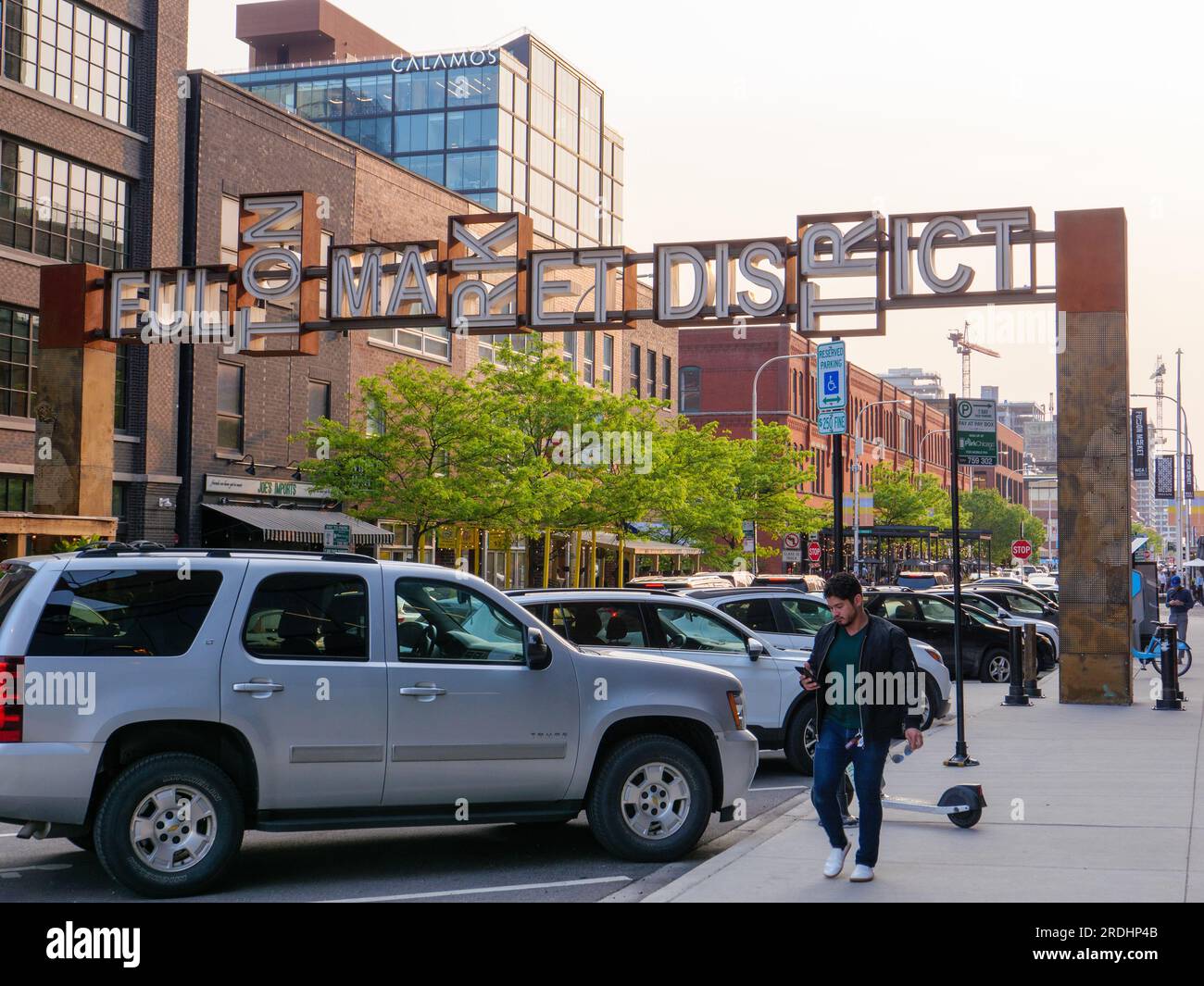 Fulton Market District, Chicago, Illinois. Banque D'Images