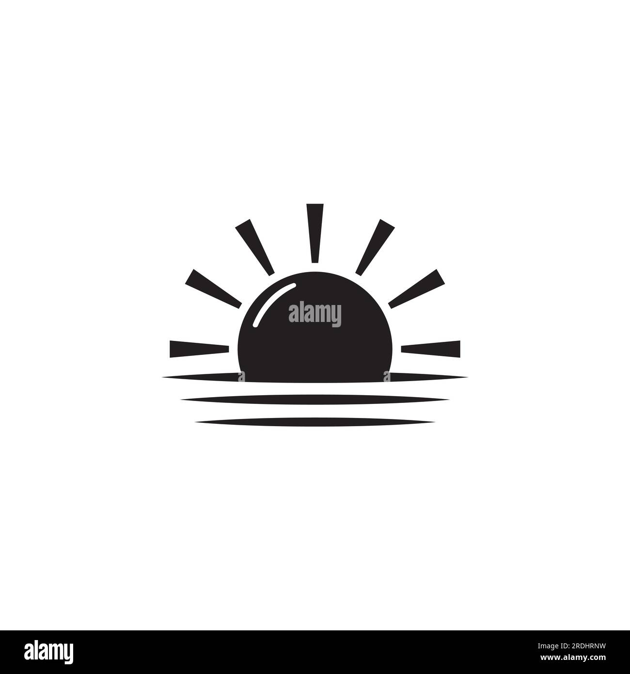 Vector illustration sun Logo Icône Template design Illustration de Vecteur