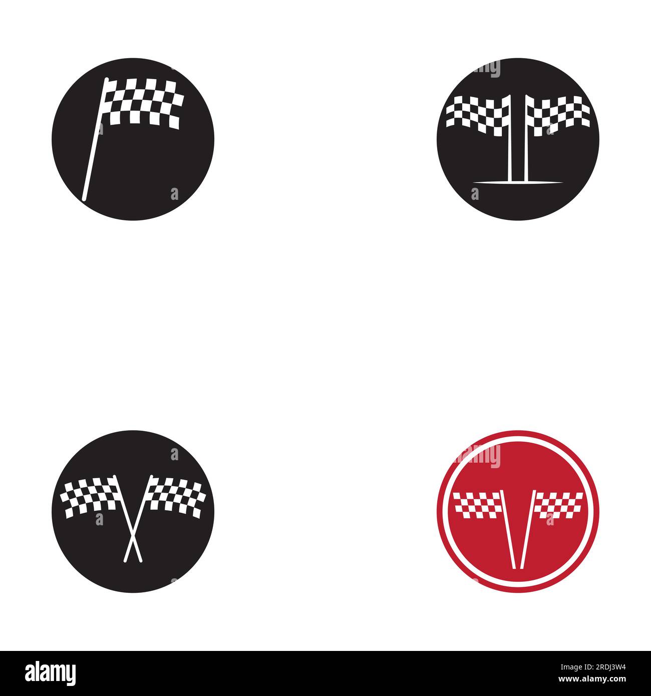 L'icône du drapeau de course, simple vecteur illustration design Illustration de Vecteur