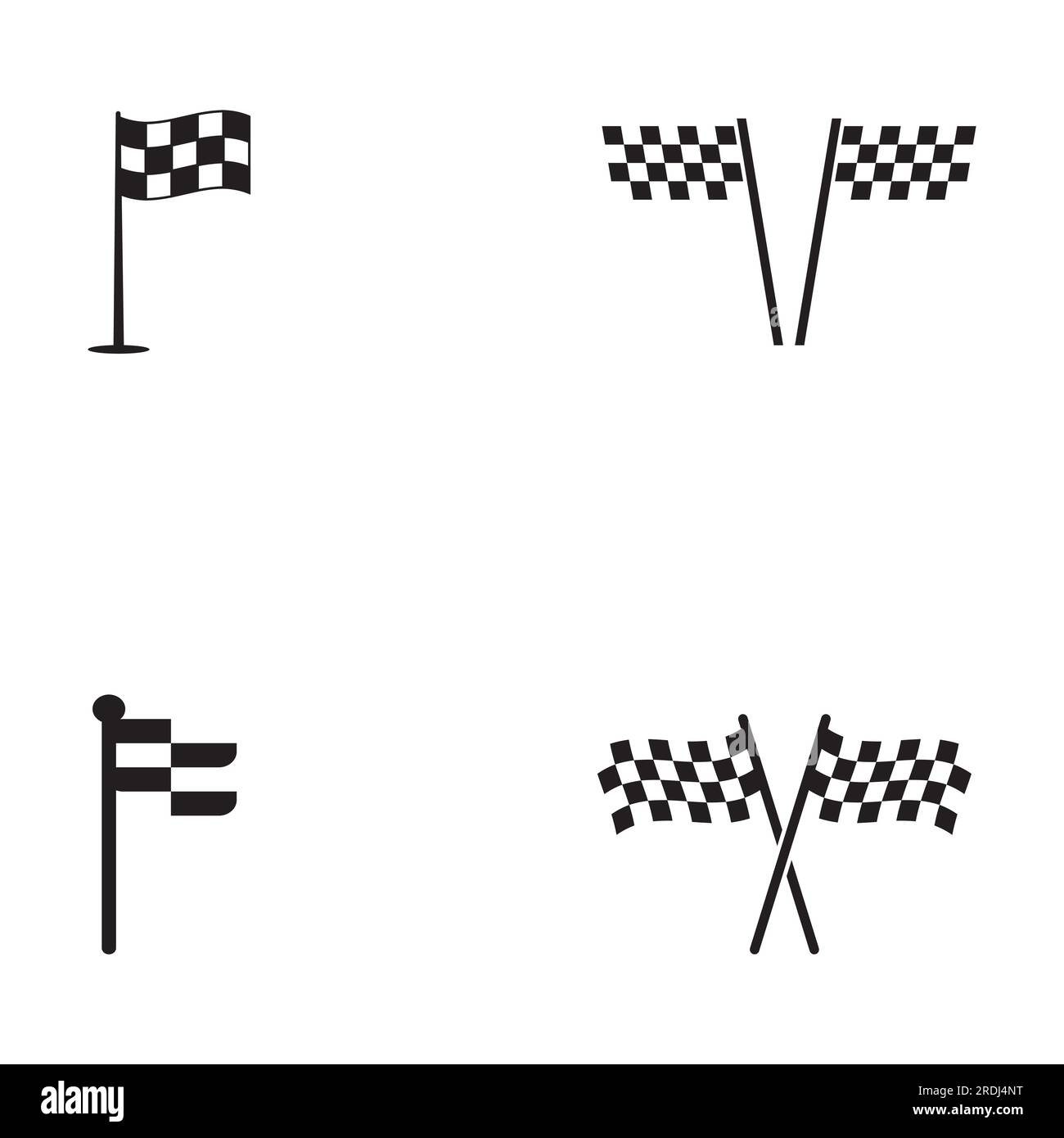 L'icône du drapeau de course, simple vecteur illustration design Illustration de Vecteur