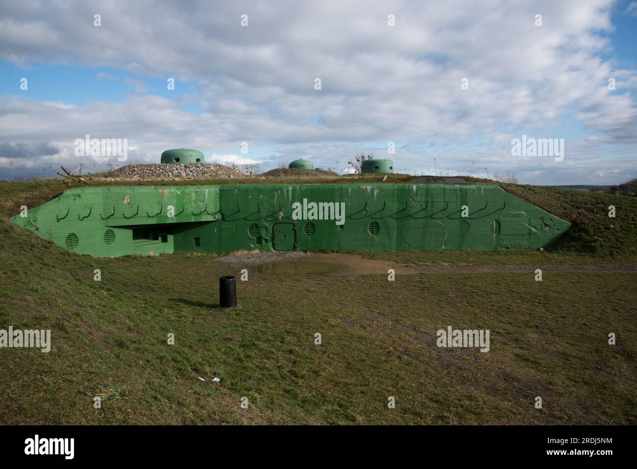 Festungsfront Oder-Warthe-Bogen (Front fortifié Oder-Warthe-Bogen) était une ligne de défense militaire fortifiée de la Seconde Guerre mondiale Banque D'Images