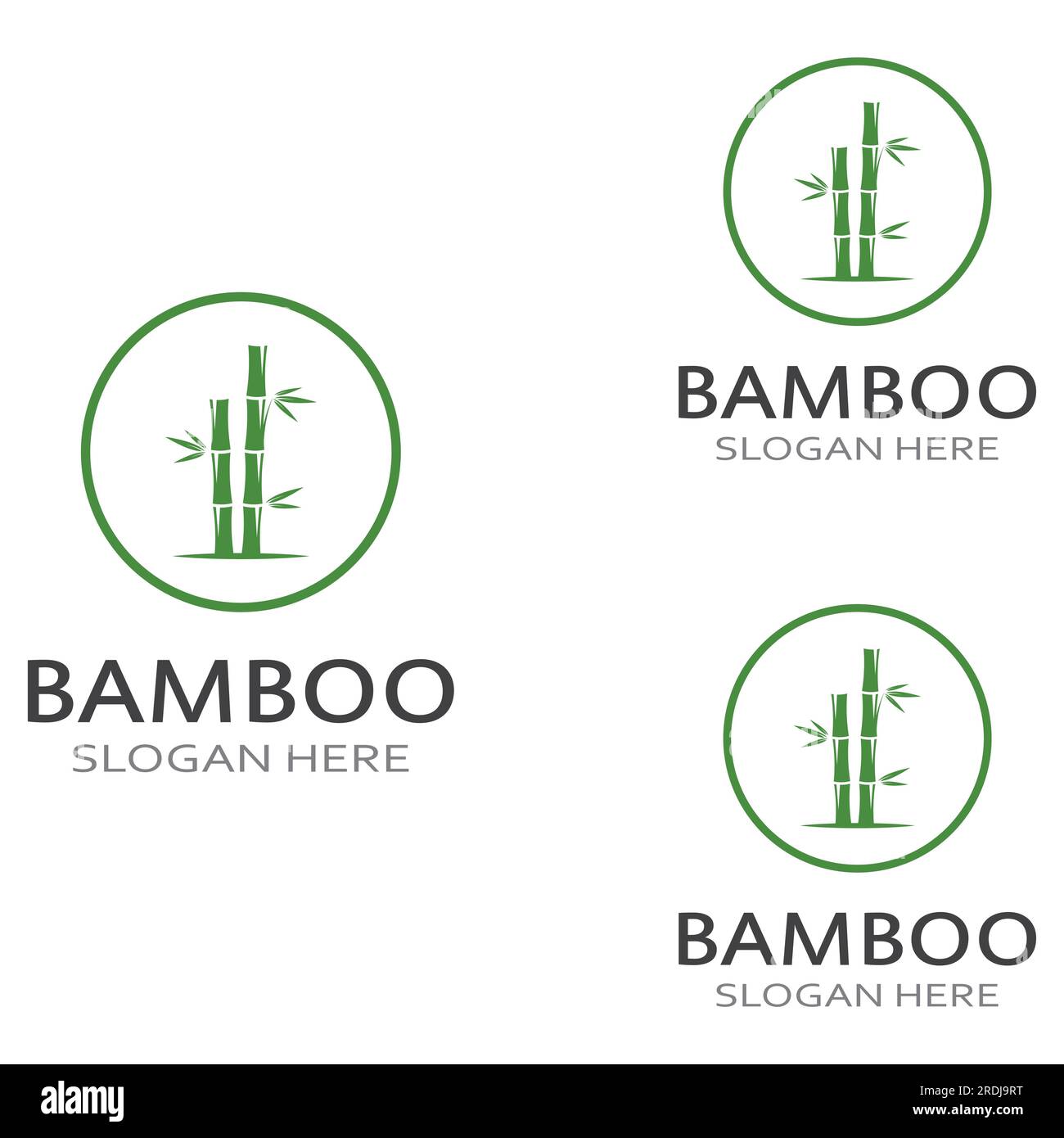 Logo d'une plante de bambou ou d'un type de plante creuse. Utilisation d'une conception de concept vectoriel moderne Illustration de Vecteur