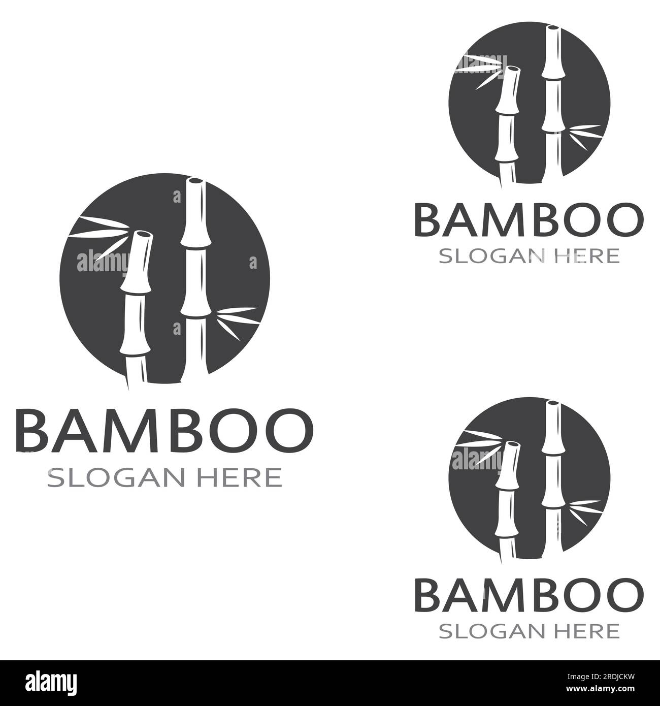 Logo d'une plante de bambou ou d'un type de plante creuse. Utilisation d'une conception de concept vectoriel moderne Illustration de Vecteur