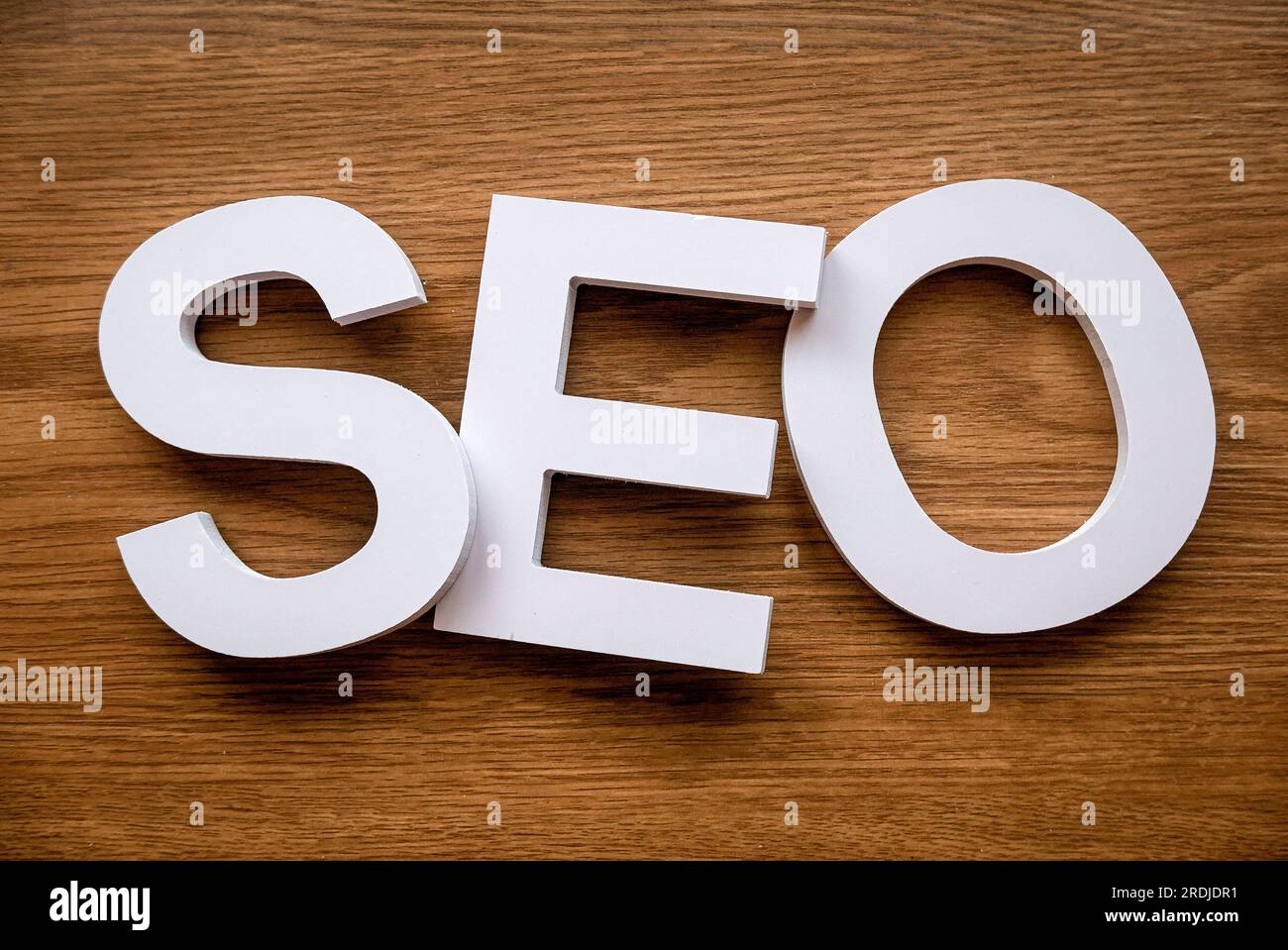 Alphabet SEO. Search Engine Optimization.concept de marketing, classement, trafic de la technologie d'affaires d'Internet de site Web. Banque D'Images