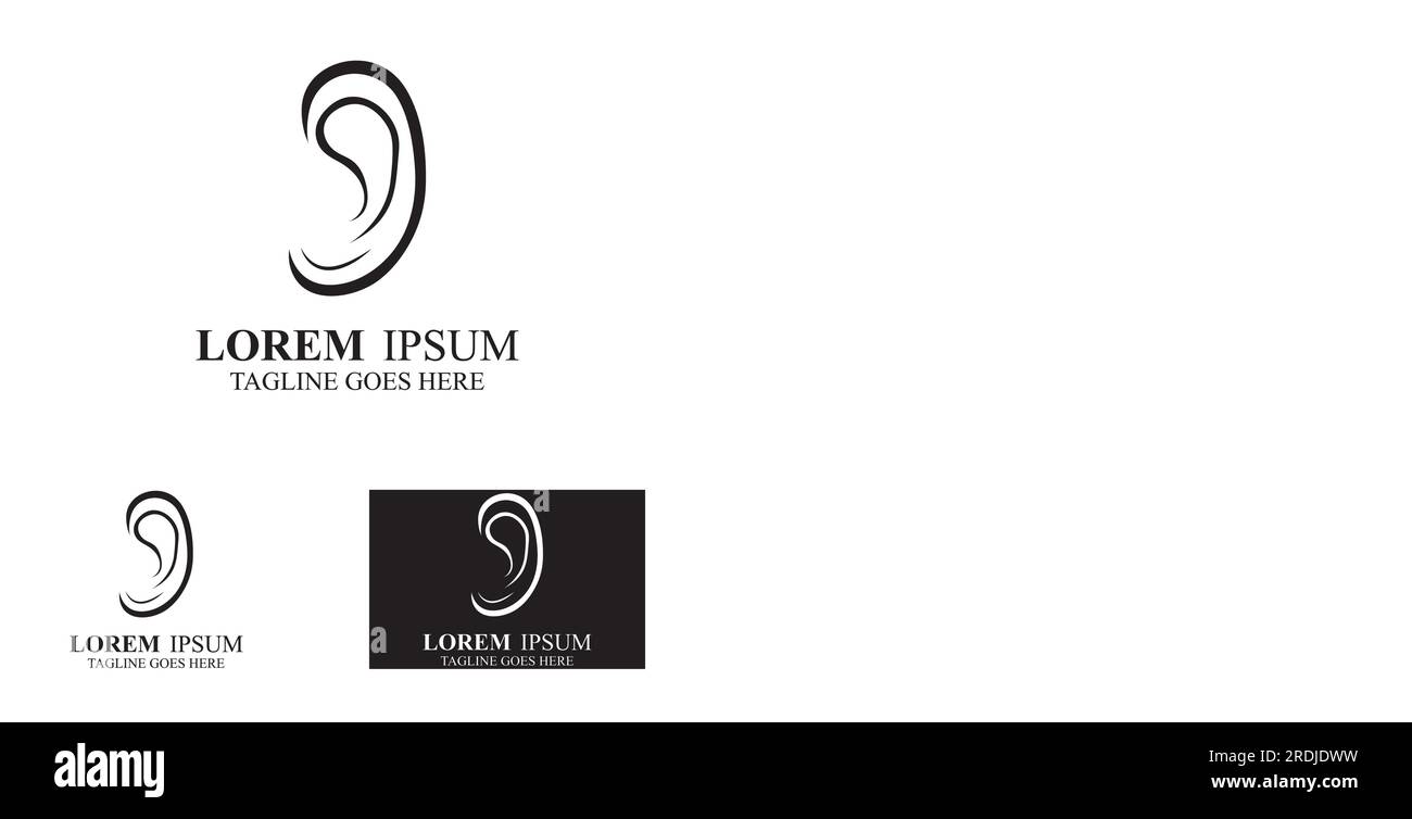 logo de l'oreille Illustration de Vecteur