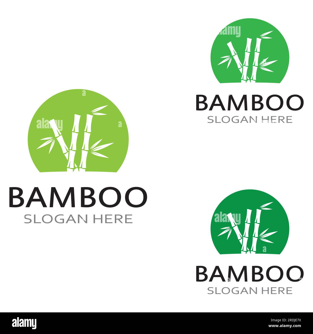 Logo d'une plante de bambou ou d'un type de plante creuse. Utilisation d'une conception de concept vectoriel moderne Illustration de Vecteur