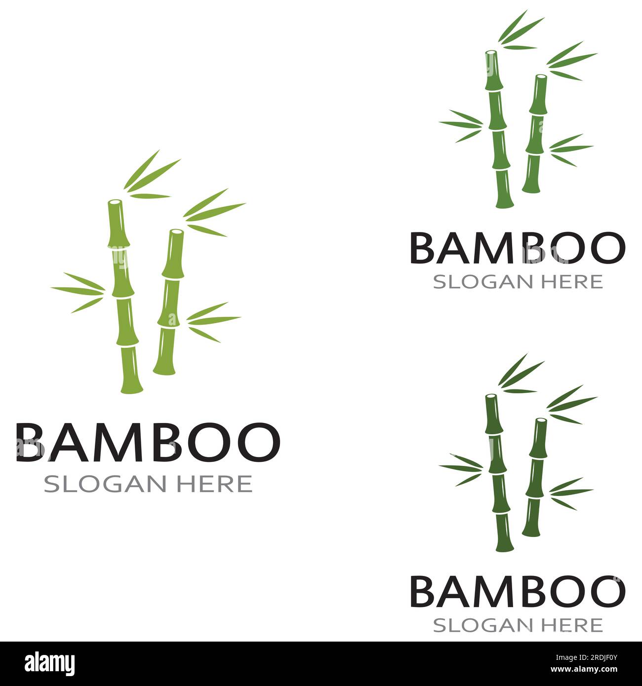 Logo d'une plante de bambou ou d'un type de plante creuse. Utilisation d'une conception de concept vectoriel moderne Illustration de Vecteur