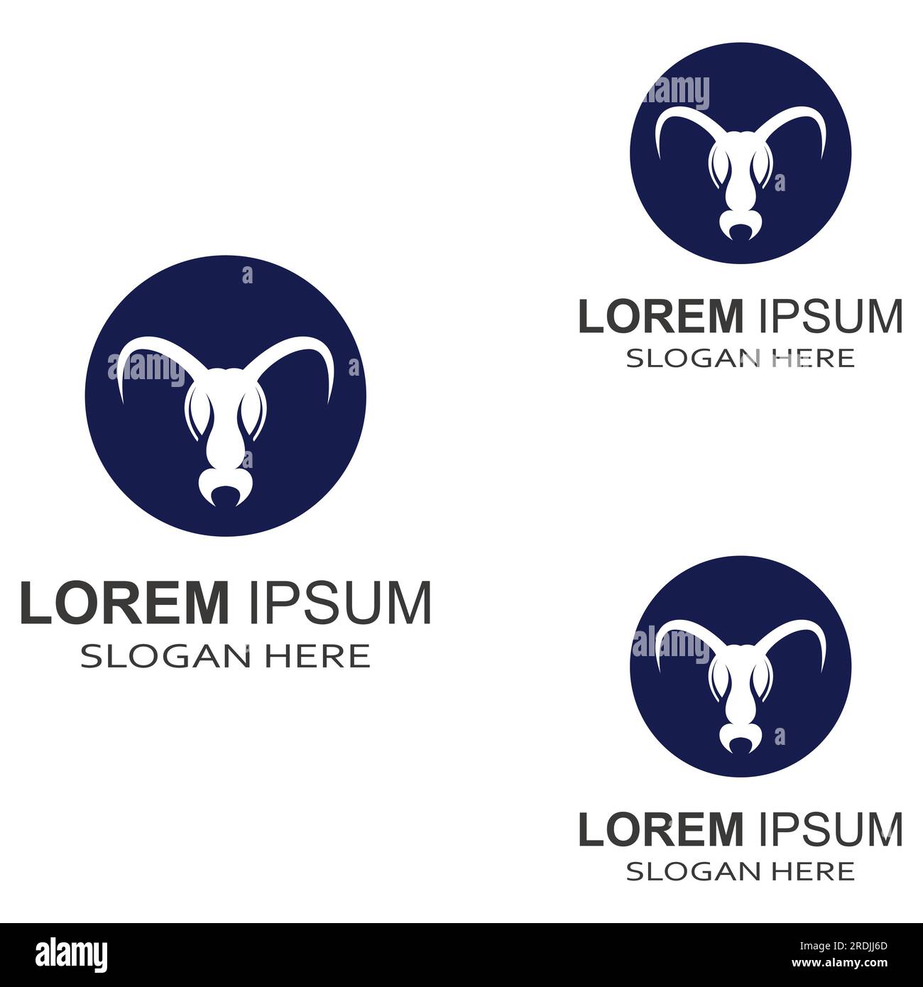 logo de tête de fourmi. Utilisation de concepts de conception vectorielle Illustration de Vecteur
