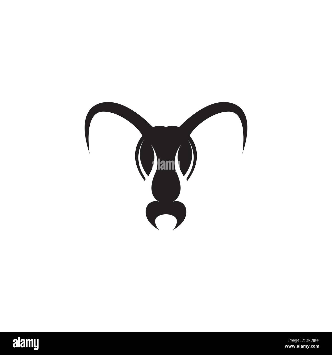logo de tête de fourmi. Utilisation de concepts de conception vectorielle Illustration de Vecteur