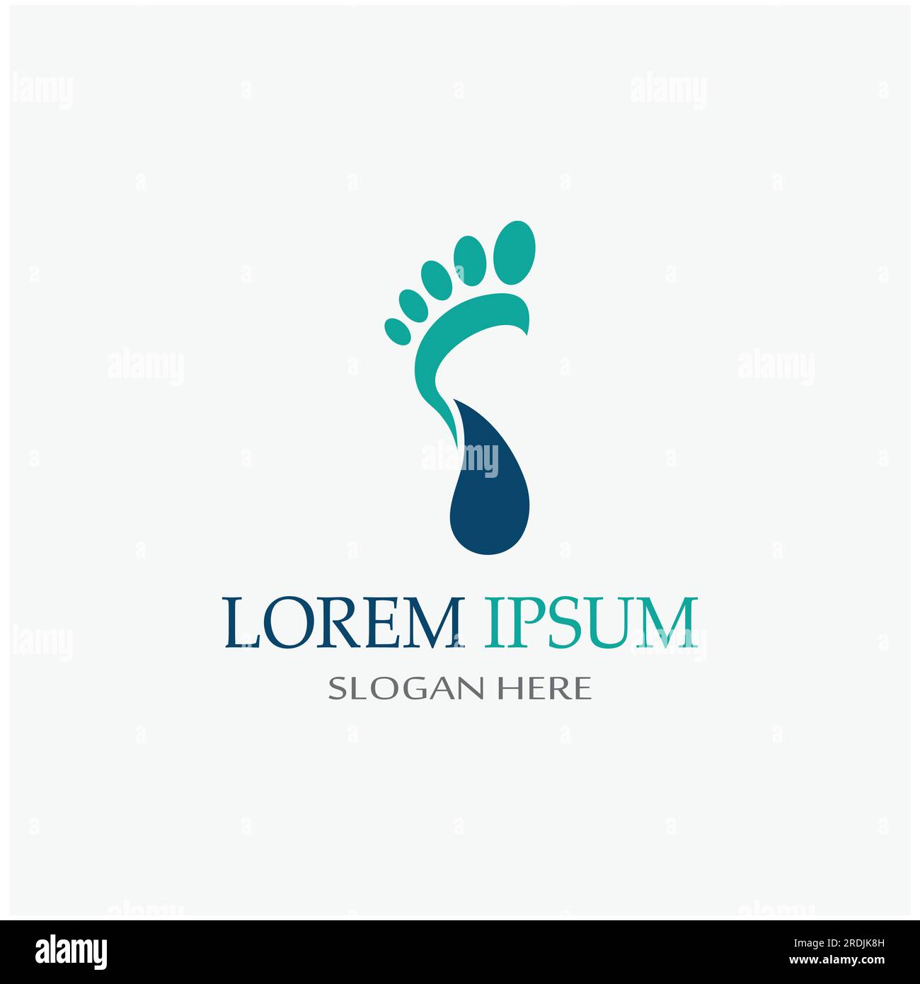 empreintes, soins des pieds, et marchepied, illustration d'images de logo Illustration de Vecteur