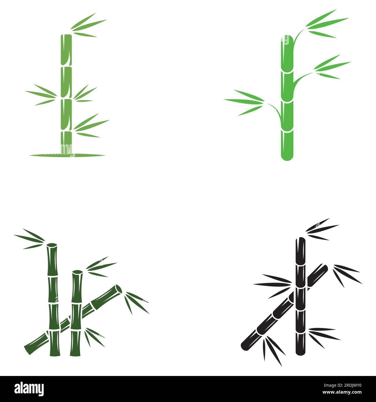 Logo d'une plante de bambou ou d'un type de plante creuse. Utilisation d'une conception de concept vectoriel moderne Illustration de Vecteur