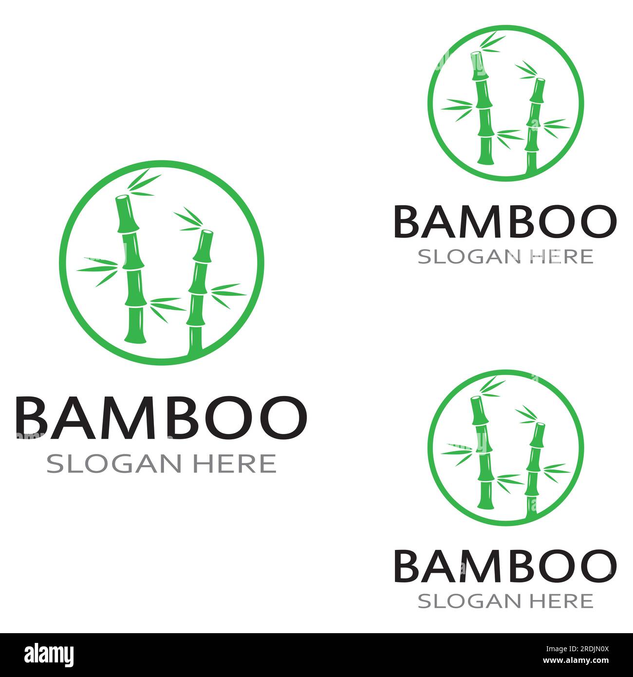 Logo d'une plante de bambou ou d'un type de plante creuse. Utilisation d'une conception de concept vectoriel moderne Illustration de Vecteur