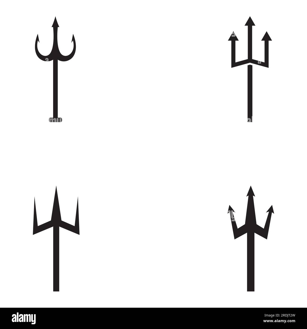 Logo Trident utilisant le concept de conception vectorielle. Illustration de Vecteur