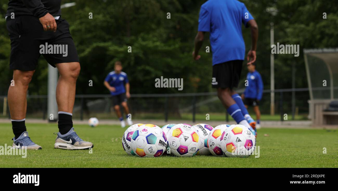 Duisburg, Deutschland. 03 juillet 2023. Firo : 3 juillet 2023, football, soccer, saison 2023/2024, VDV, le syndicat des joueurs, camp professionnel à Duisburg pour les footballeurs au chômage, crédit : dpa/Alamy Live News Banque D'Images