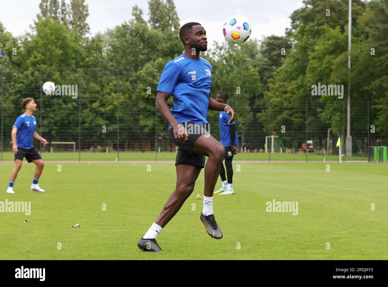 Duisburg, Deutschland. 03 juillet 2023. Firo : 3 juillet 2023, football, soccer, saison 2023/2024, VDV, le syndicat des joueurs, camp professionnel à Duisburg pour les footballeurs au chômage, crédit : dpa/Alamy Live News Banque D'Images