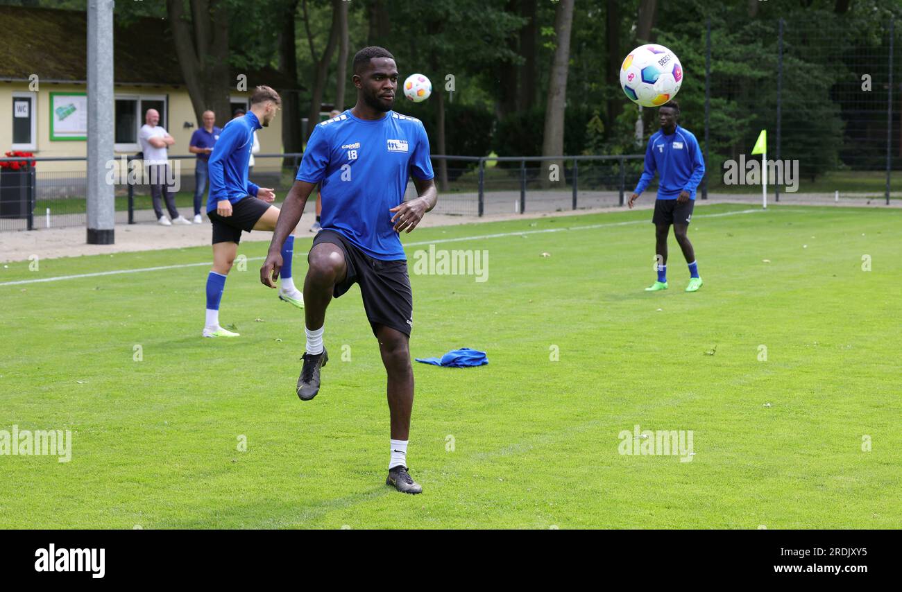 Duisburg, Deutschland. 03 juillet 2023. Firo : 3 juillet 2023, football, soccer, saison 2023/2024, VDV, le syndicat des joueurs, camp professionnel à Duisburg pour les footballeurs au chômage, crédit : dpa/Alamy Live News Banque D'Images