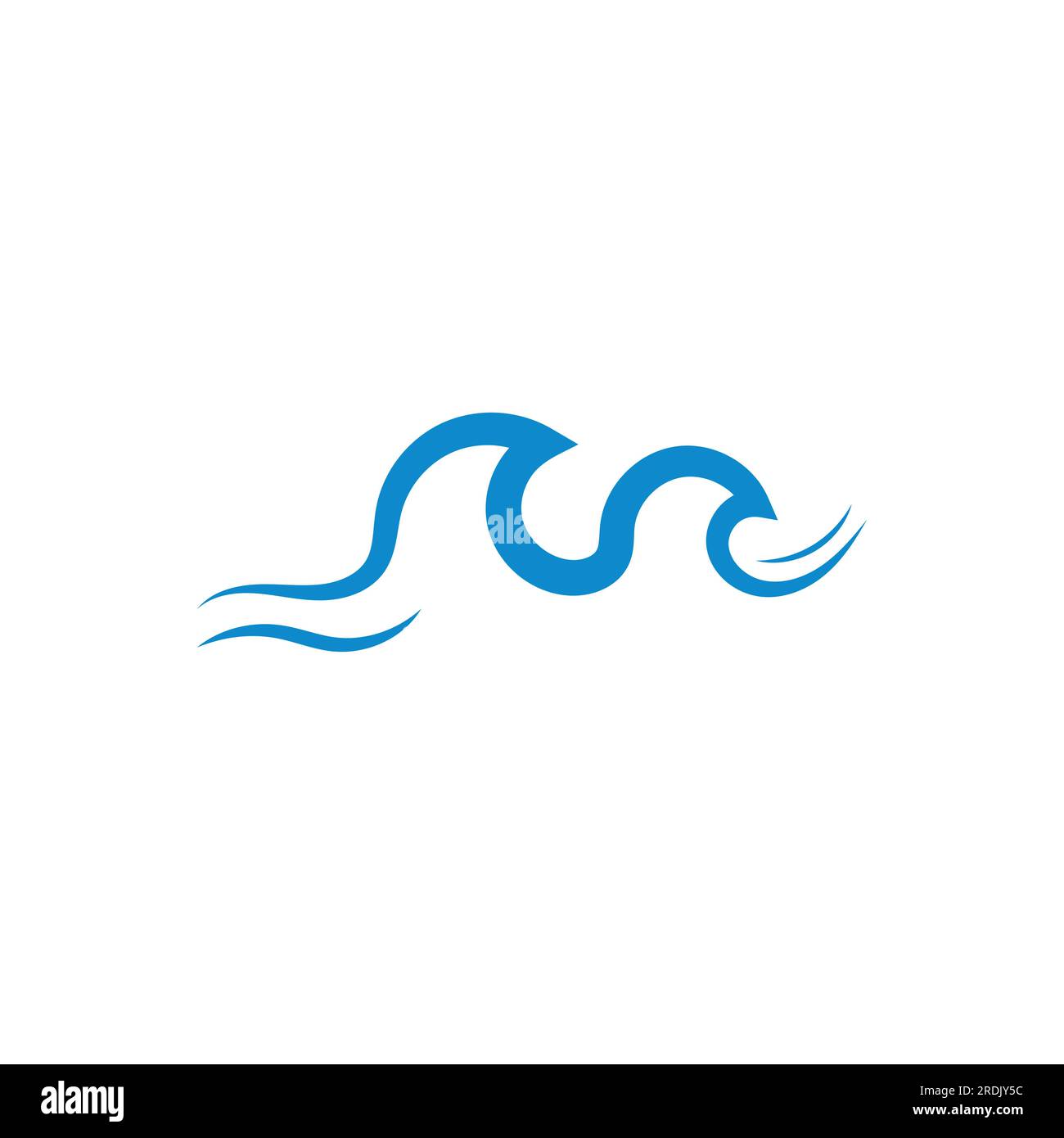 L'icône de l'onde de l'eau logo design illustration vectorielle Illustration de Vecteur