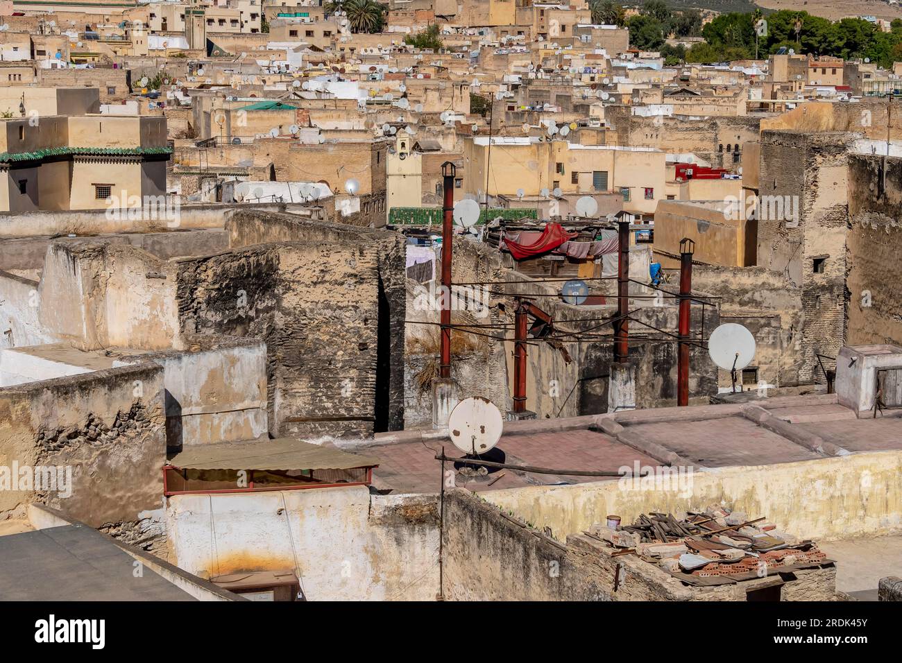 Fès ou Fès est une ville du nord du Maroc et la capitale de la région administrative de Fès-Meknes Banque D'Images