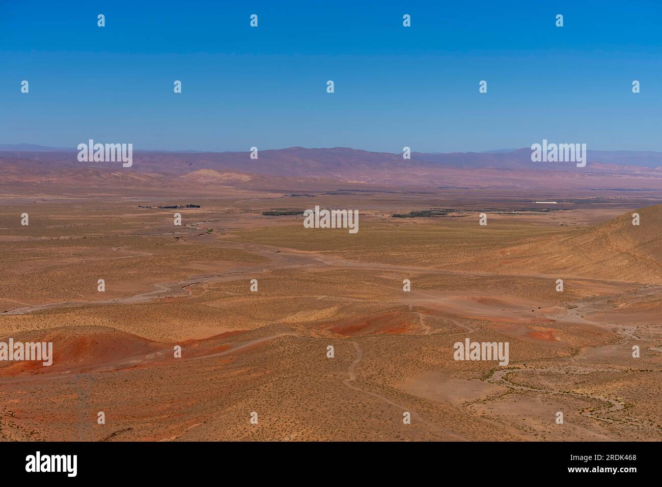 Village traditionnel dans l'oasis de la vallée de Ziz près d'Errachidia, Maroc Banque D'Images