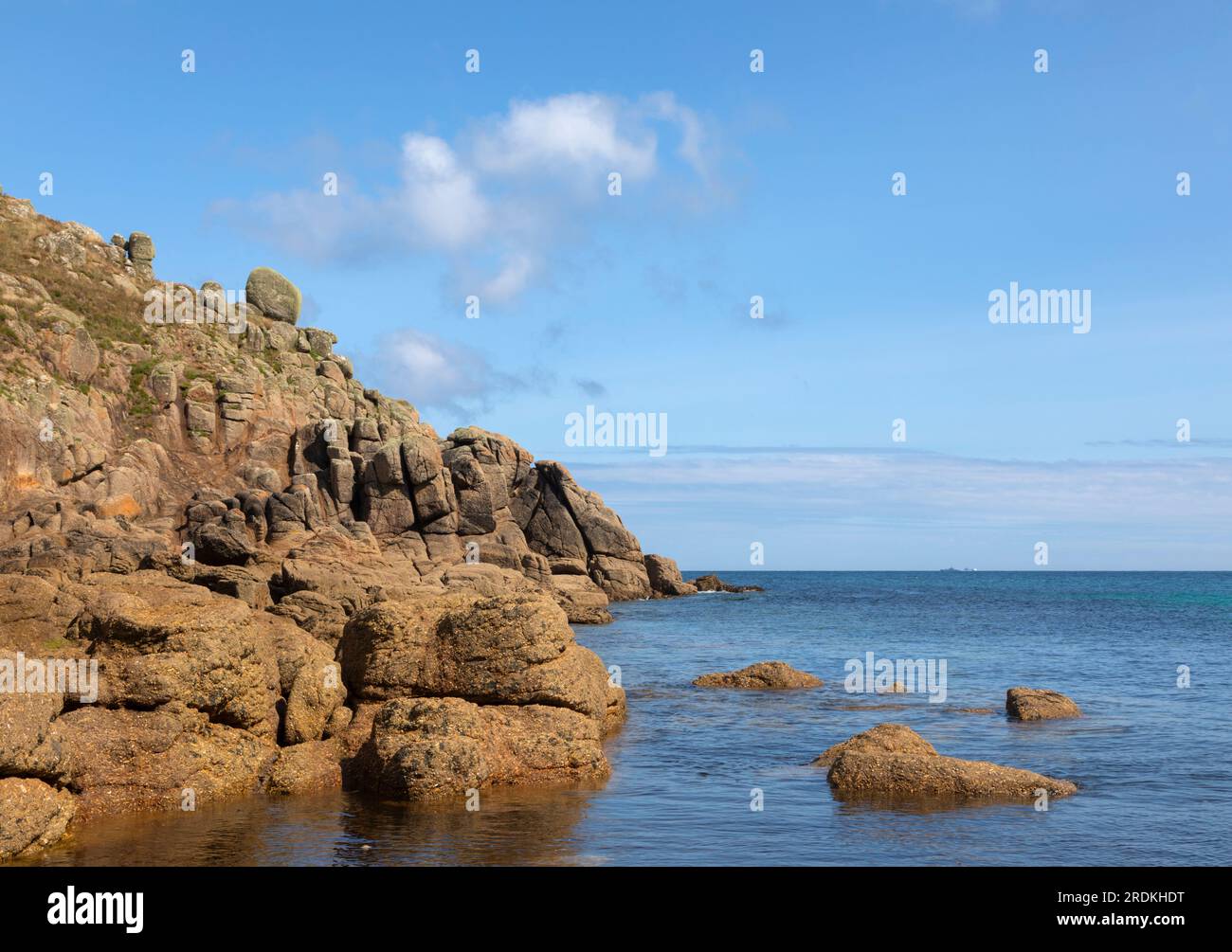 Porthgwarra Cove West Cornwall Banque D'Images