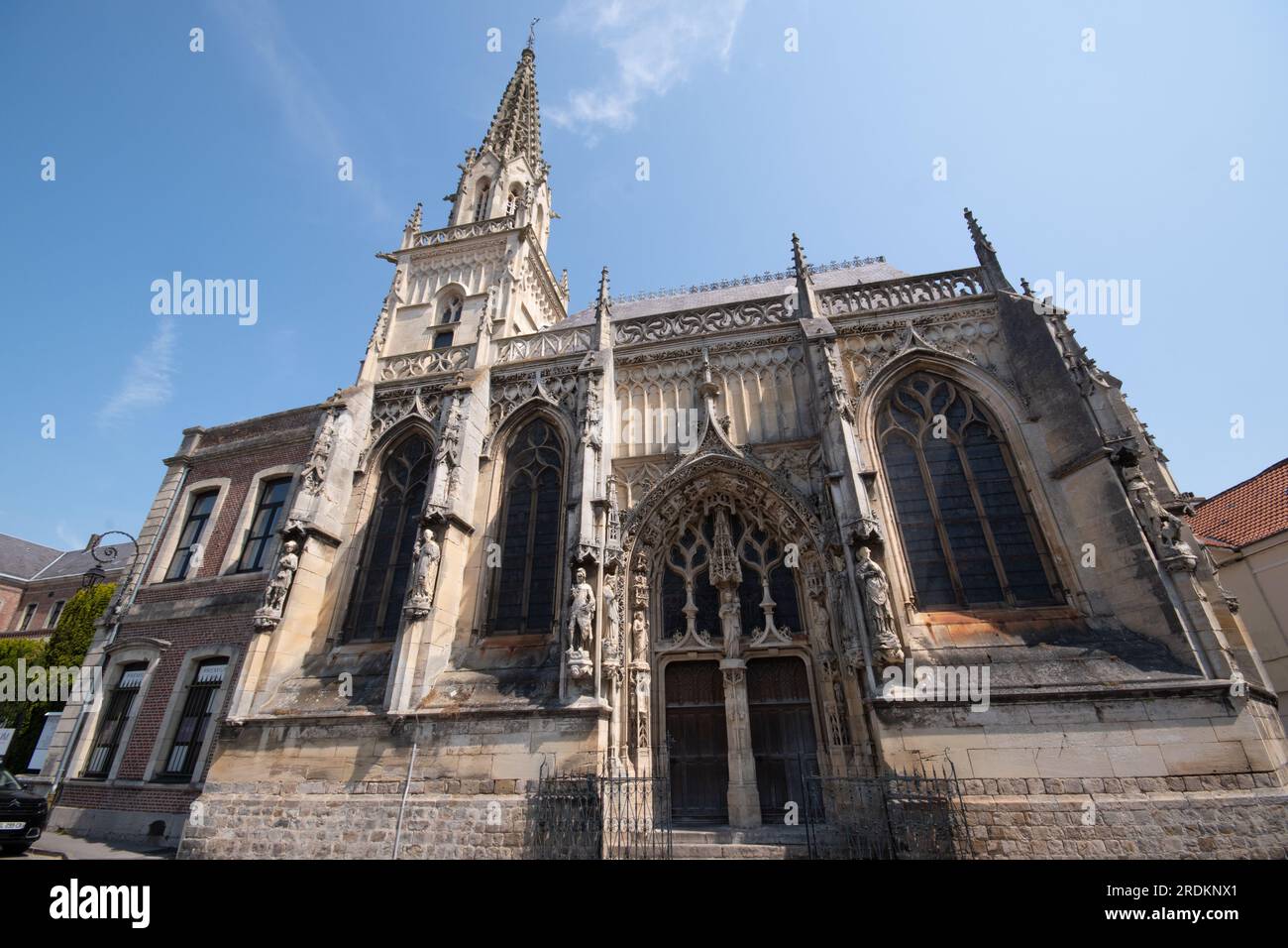 Chapelle Catholique Saint-Nicolas à lHôtel-Dieu Montruil sur Mer Banque D'Images