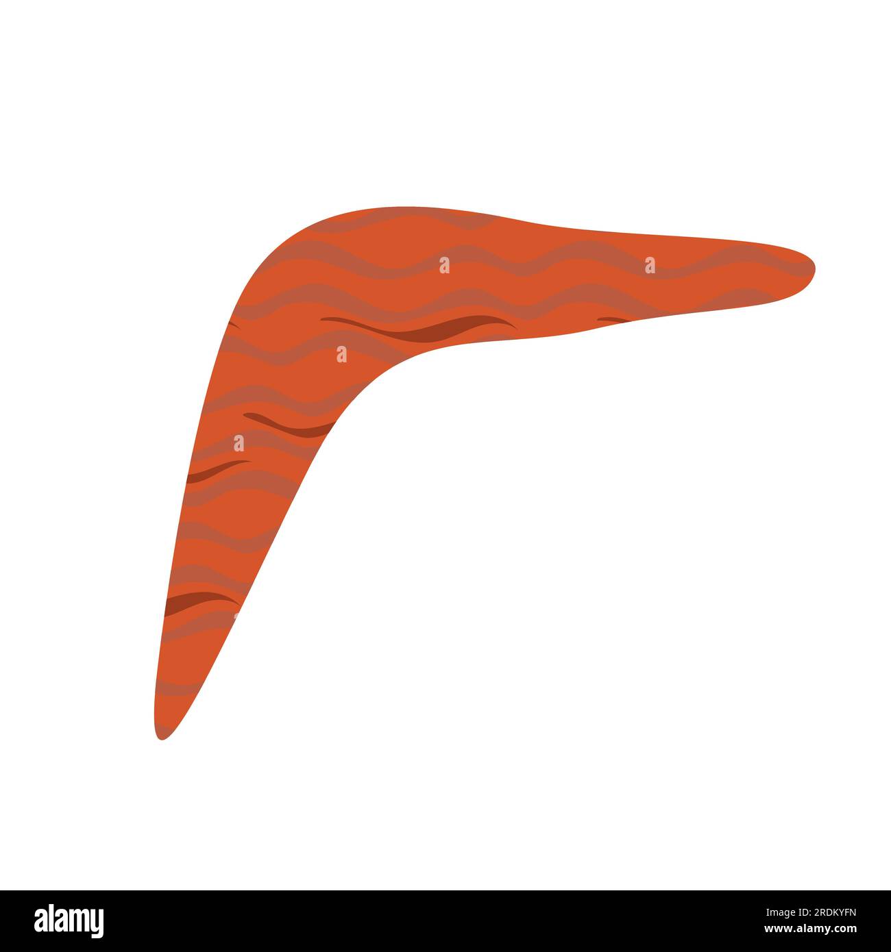 Logo simple texturé Boomerang Icon Illustration de Vecteur