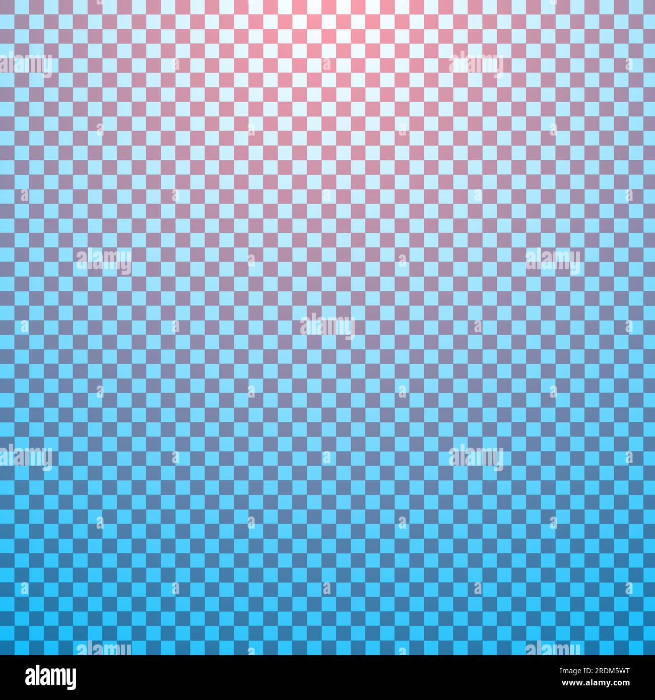 Damier transparent quadrillé carré quadrillé fond bleu et rose Illustration de Vecteur