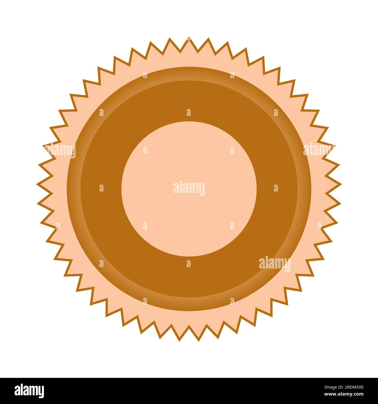 Étiquette de badge de cercle Starburst vide vintage Illustration de Vecteur