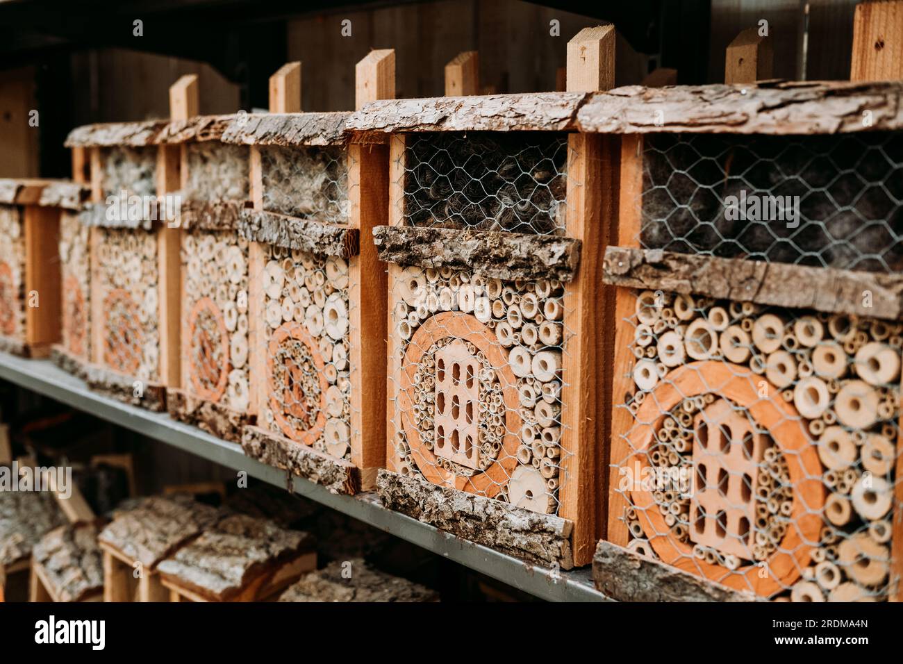 Hôtel insecte à vendre. Acheter une cabane à insectes au magasin. Banque D'Images