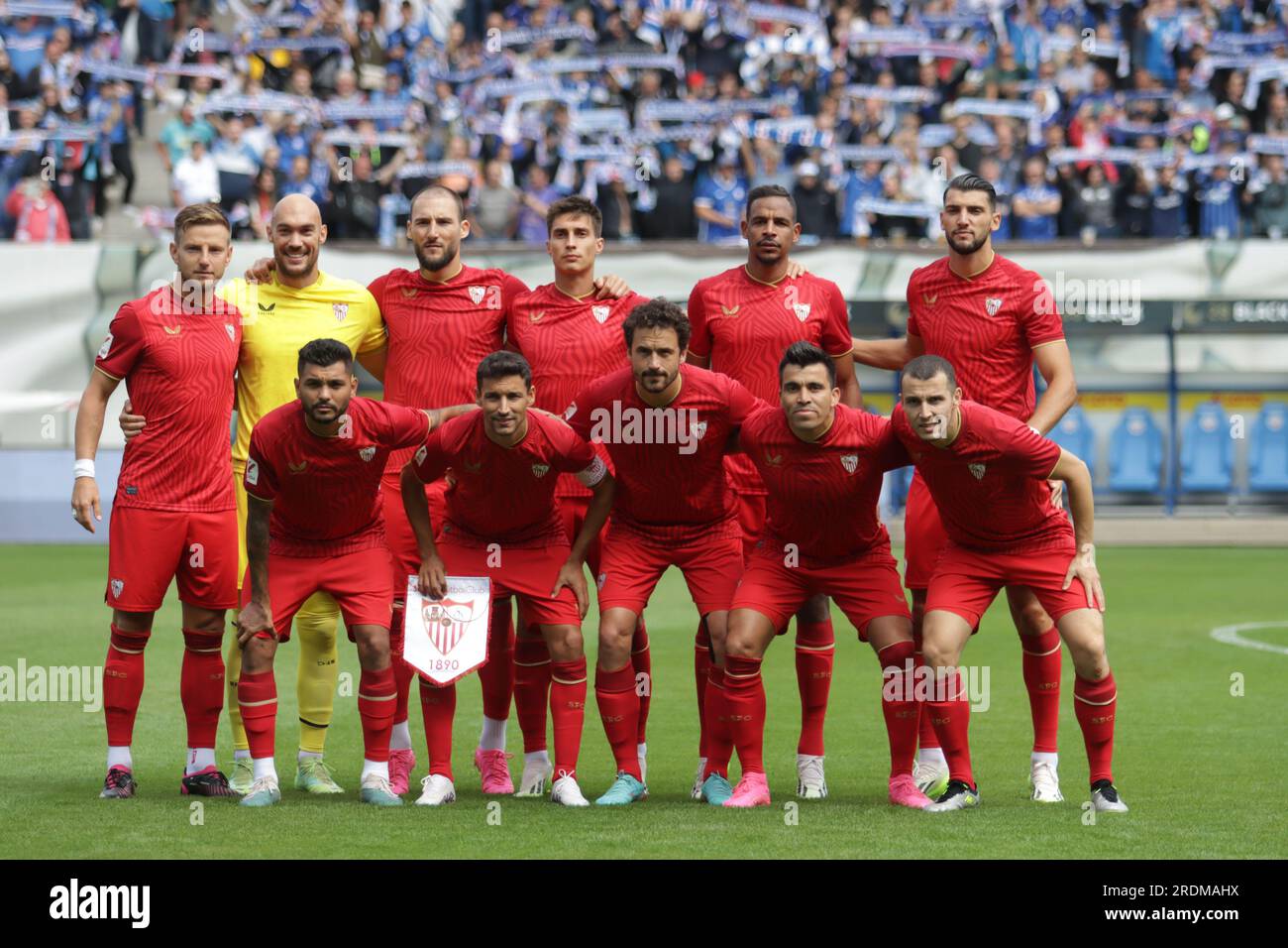 Rostock, Deutschland, 22, juillet 2023. Équipe Sevilla pendant F.C. Hansa Rostock vs Sevilla F.C.. Crédit : Fabideciria. Banque D'Images