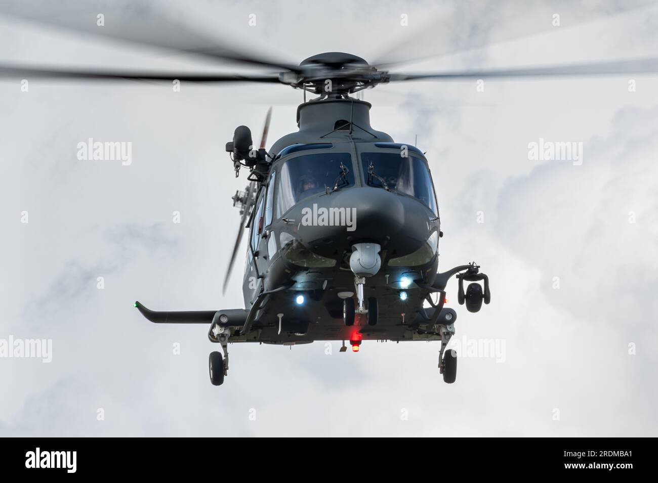 Un AgustaWestland AW139 (HH139B) du 80e hélicoptère du Centre de recherche et de sauvetage de combat de l'armée de l'air italienne. Banque D'Images