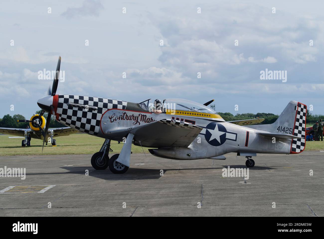North American P-51D G-TFSI, 44-84847, Flying Legends, Church Fenton, Leeds. Banque D'Images