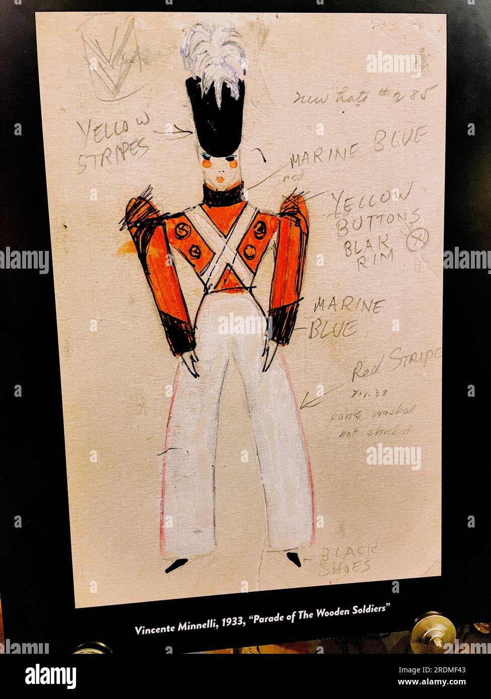 La visite des coulisses de radio City Music Hall comprend des photos et des dessins emblématiques des Rockettes, 2023, New York City, États-Unis Banque D'Images