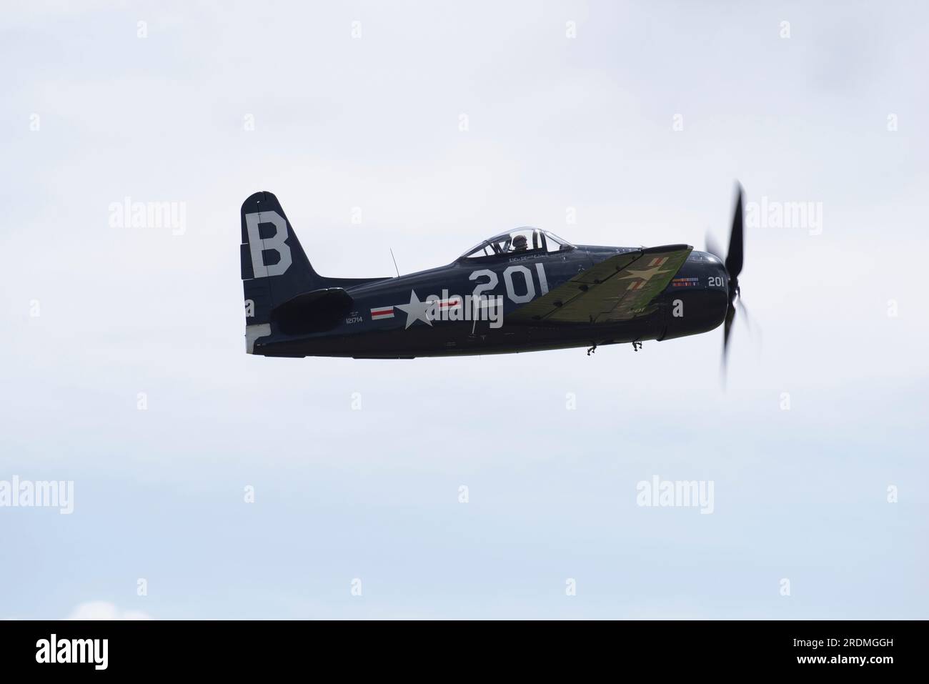 Grumman F8F Bearcat, G-RUMM, 121714, Flying Legends 2023, Church Fenton, Leeds, Banque D'Images