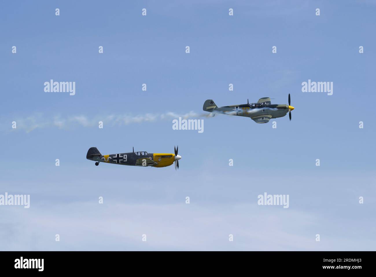 Hispano HA-112 bouchon G-AWHH, G-AWHH, Flying Legends 2023, Church Fenton, 2023, Banque D'Images