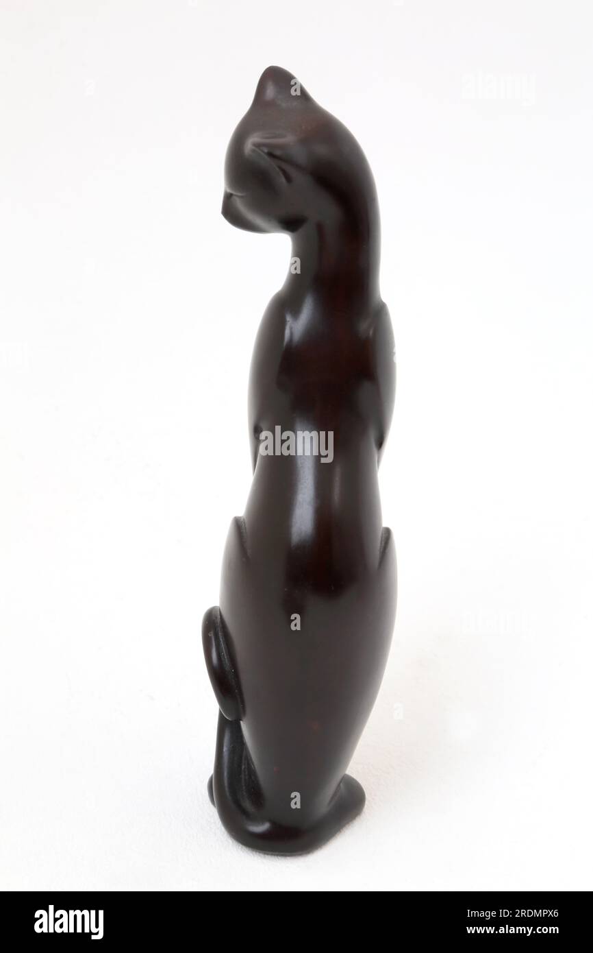 Figurine de la déesse égyptienne Bastet comme un chat - déesse de la protection, du plaisir et de la bonne santé Banque D'Images