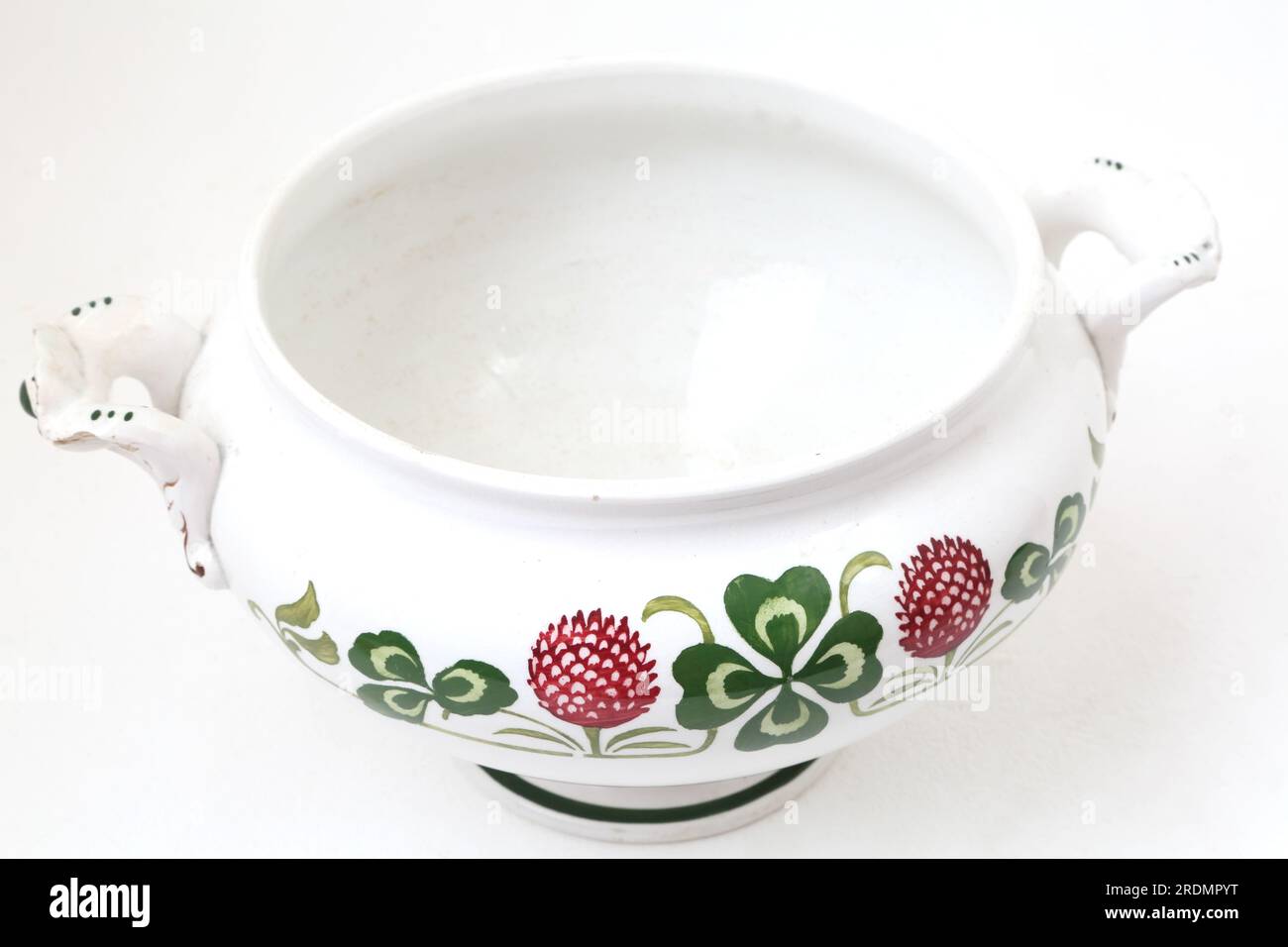 Bol à soupe en céramique vintage Villeroy et Boch de Dresde Allemagne Banque D'Images